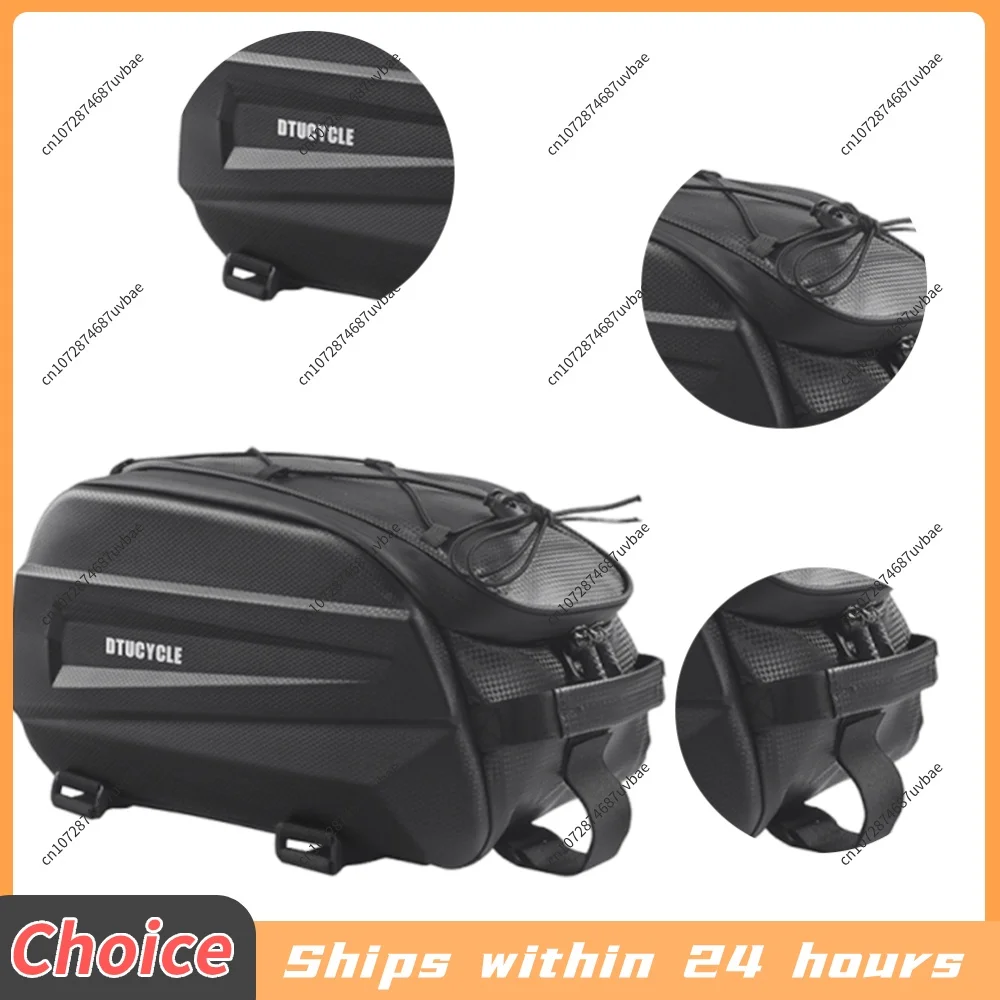 Bike Rear Rack Bag Waterproof Bicycle Trunk Bag Zipper Closure Hard Shell Bike Pannier for Outdoor Camping Hiking Sports