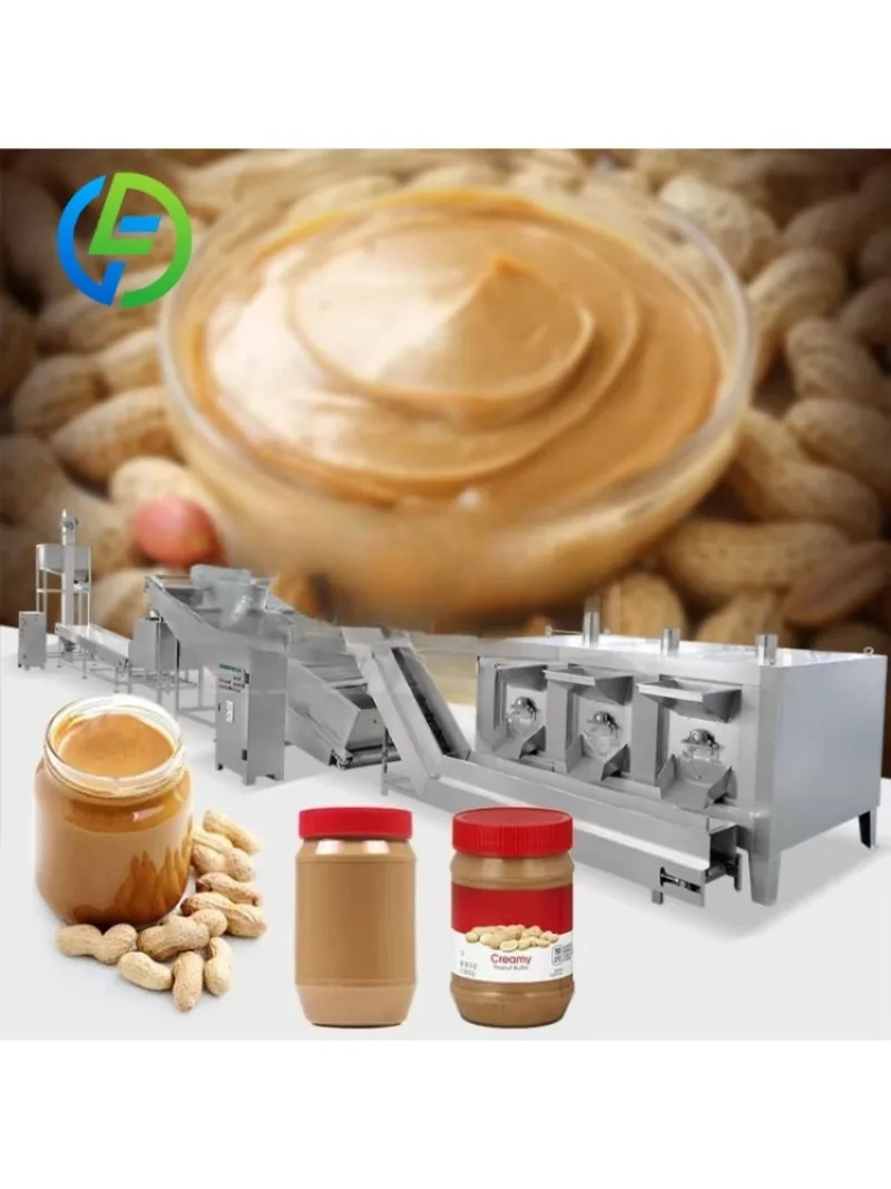 Customize Industrial Crunchy Butter Make Tahini Process Manufacturing Production Line Peanut Paste Machine Price