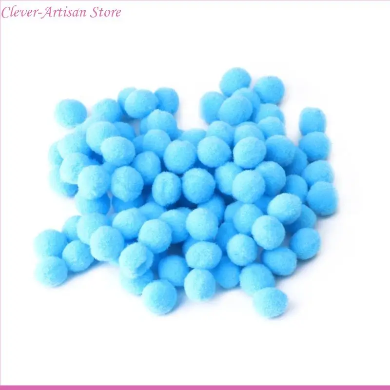 E06B 100pcs Multi Pom Poms Poms круглые шарики