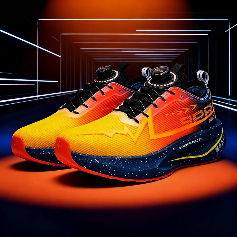 

Marathon Series Carbon Plate Running Shoes Breathable Mesh Cushioning Road Race Sneakers