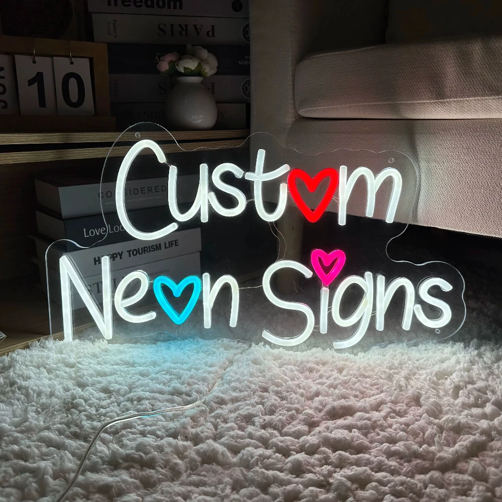 Custom Neon Sign Personalised Name LED Neon Lighting Custom Led Light Name Decor Wedding Sign Bedroom Bar Wall Neon Decorations