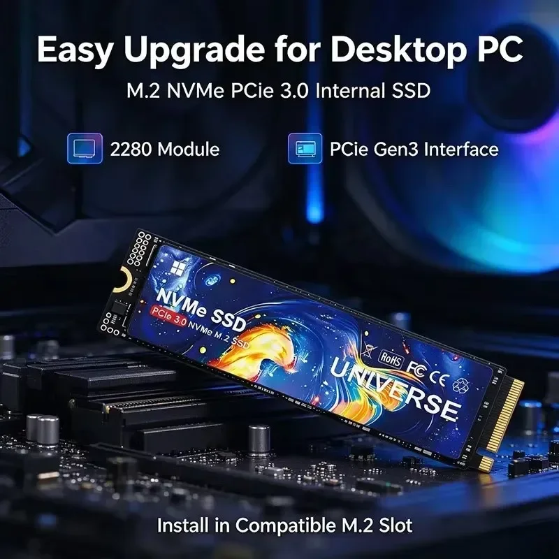 M.2 2280 UNIVERSE NVMe PCIe 3.0 SSD 500GB 1TB 2TB 4TB Internal Solid State Hard Disk For Notebook Desktop Computer