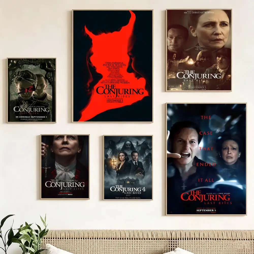 Classic Movie T-The Conjuring Last Rites Poster Print Painting Home Decor for Bedroom Living Room Hallway
