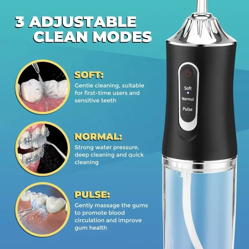 New Household Electric Toothbrush Portable Waterproof Dental Cleaner Intelligent Oral Cleaning Large Capacity Long Battery Life