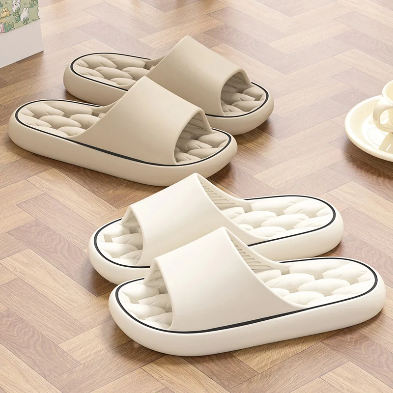 Simple Soft-Soled Comfortable Slippers, Casual Open-Toe Quick-Drying Shoes, Comfortable Indoor Household Slippers For Couples