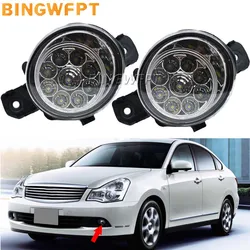 2PCS DRL 12V H11 Daytime Running Light For Nissan Bluebird Sylphy G11 2006 2007 2008 Fog Lights