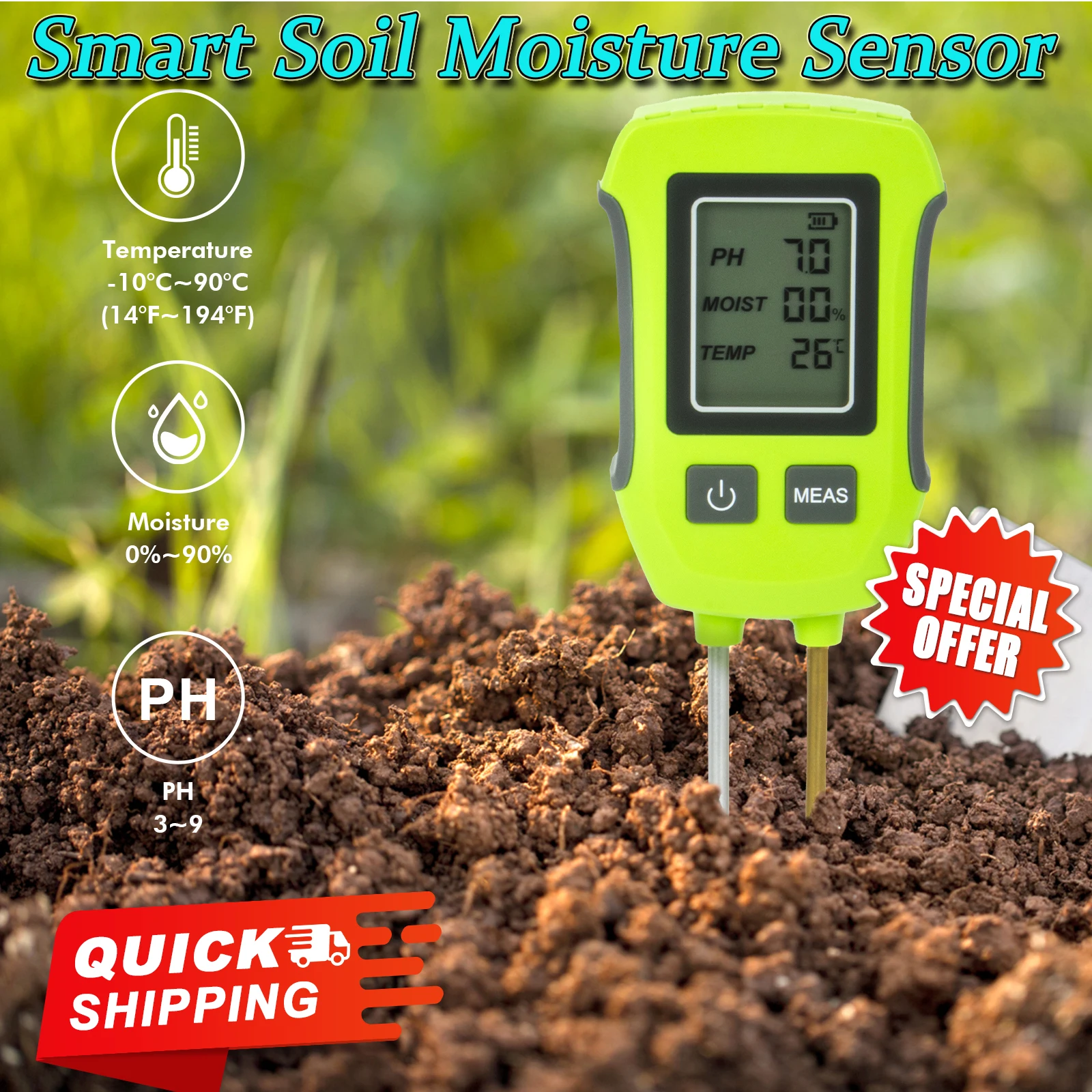 3 In 1 Ph/Moisture/…