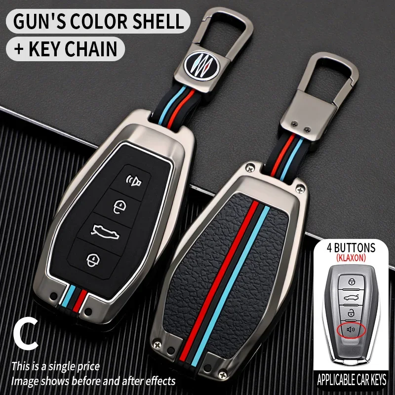 Car Key Cover Case for Geely Coolray X6 geometry c Emgrand Global kulrey Hawk GX7 okavango smart Remote Car Accessories