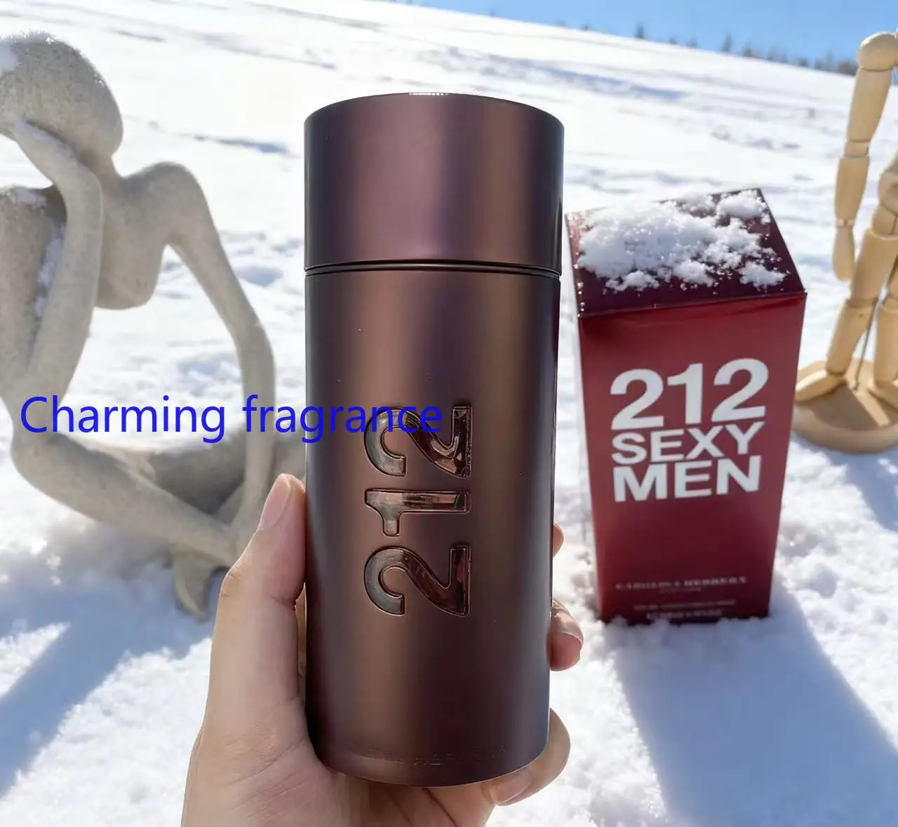 Hot 212 Men's Cologne, Grey Magnetic & Red Allure Fragrance, Woody Spicy Scent for Dating/Night Party, Long Lasting Time