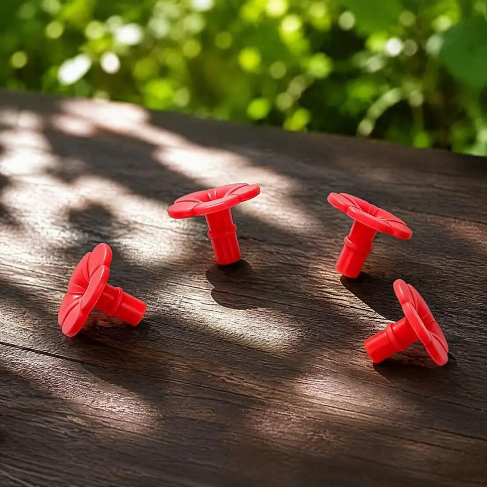 Flower Feeder Ports 8pcs Hummingbird Feeder Replacement Flowers Bee-proof Silicone Feeding Ports Universal Outdoor for Bird