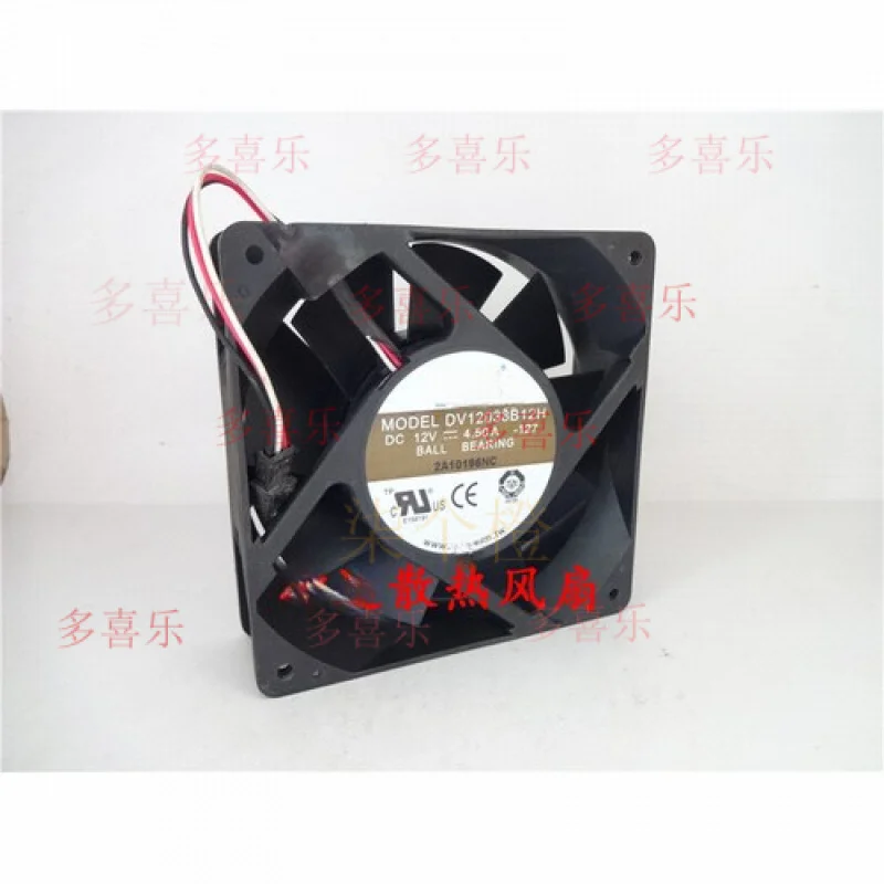 

ZMZM 1 PCS for AVC Fan DV12038B12H DC 12V 4.5A 12038 12cm booster fan cooling fan 3 PIN