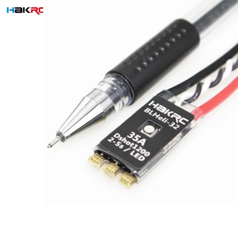 بدون فرش ESC مع إضاءة ليد مدمجة لطائرة سباق بدون طيار RC FPV ، HAKRC ، blhelii32 ، Dshot1200 ، 2-5S LIPO ، 35A