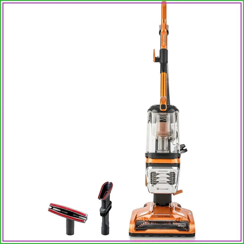 Lightweight Upright Vacuum With HEPA Filter, 2-Motor Power Suction For Carpet & Hard Floor, Pet Hair Tools
