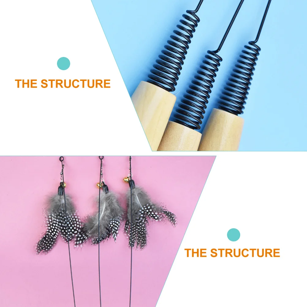 

Spring Replacement Accessory Supply Accessory Durable Interactive Kitten Interesting Cat Kitten Supply Cat Stick