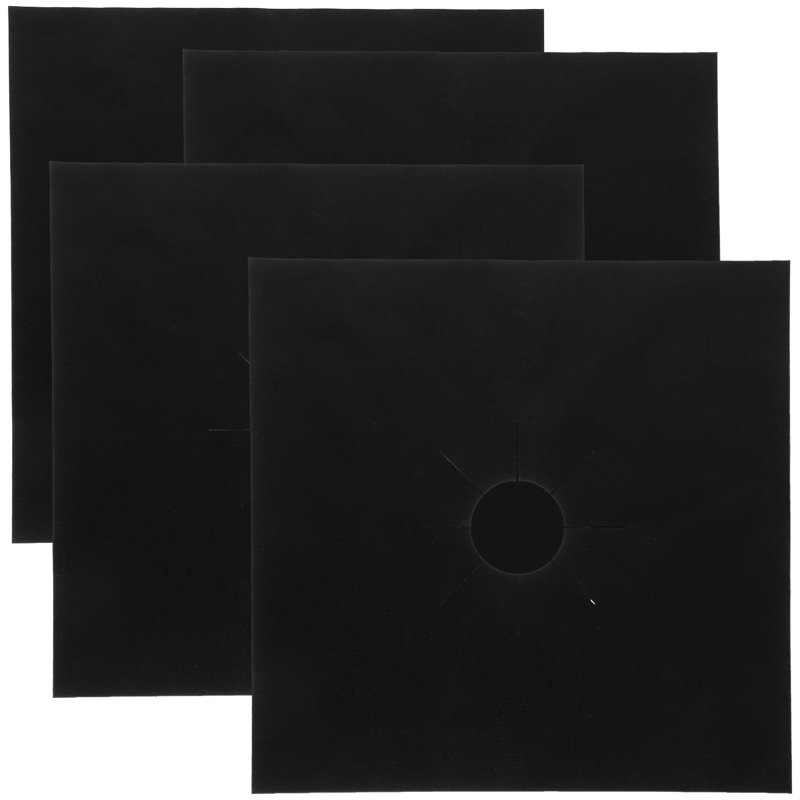 4 قطعة موقد غاز الموقد بطانة يغطي سميكة غير لاصقة موقد حامي سهلة غسل مسح الخدمة الطويلة في الحياة موقد غاز الموقد بطانات #6