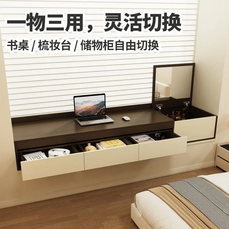Simple modern bay window cabinet office learning integrated drawer desk bookcase dresser bedroom storage locker
