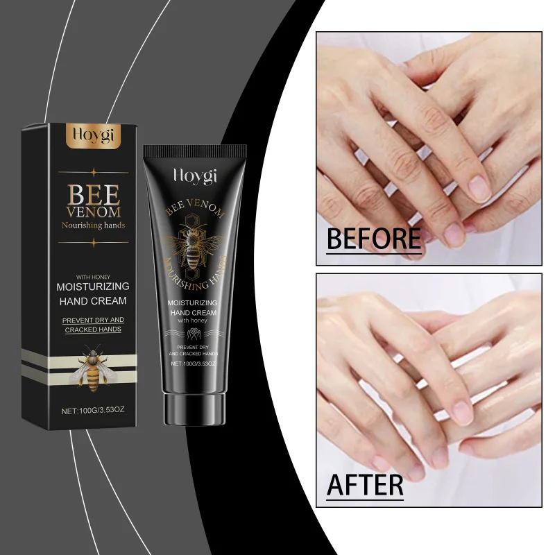 

Bee Venom Hand Cream With Sweet Almond Oil - Moisturizing & Nourishing Care - Helps Improve Skin Texture, Non-Greasy