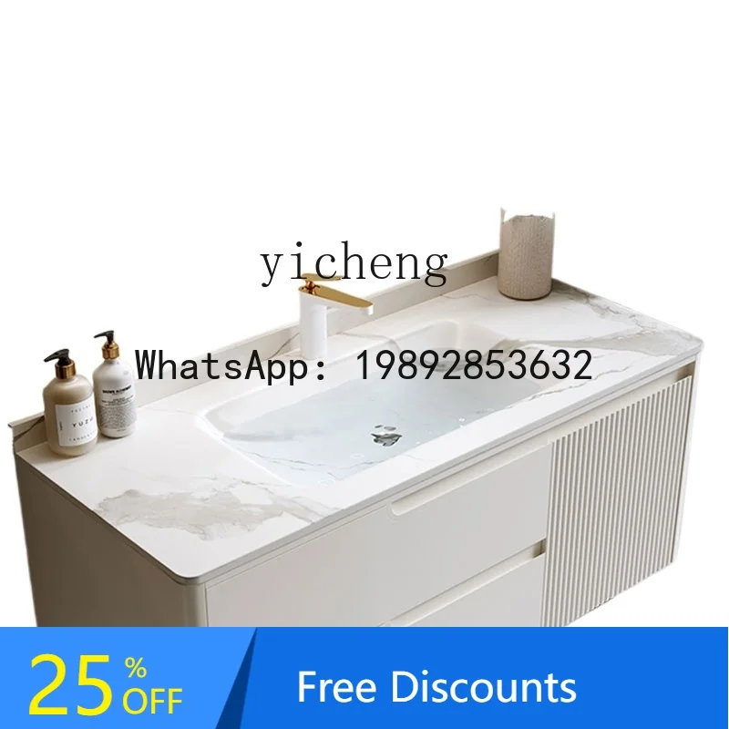 

Stainless Steel Bathroom Cabinet Hot Bending Integrated Basin Wash Table Hand Wash Basin