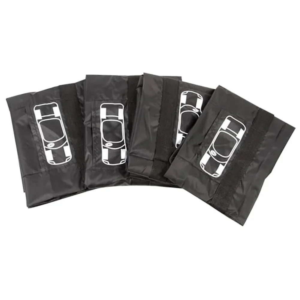 Tire Bags 4 PCS Waterproof Dustproof Storage Covers for Wheels Diameter Less Than 80 CM with Adjustable Buckles
