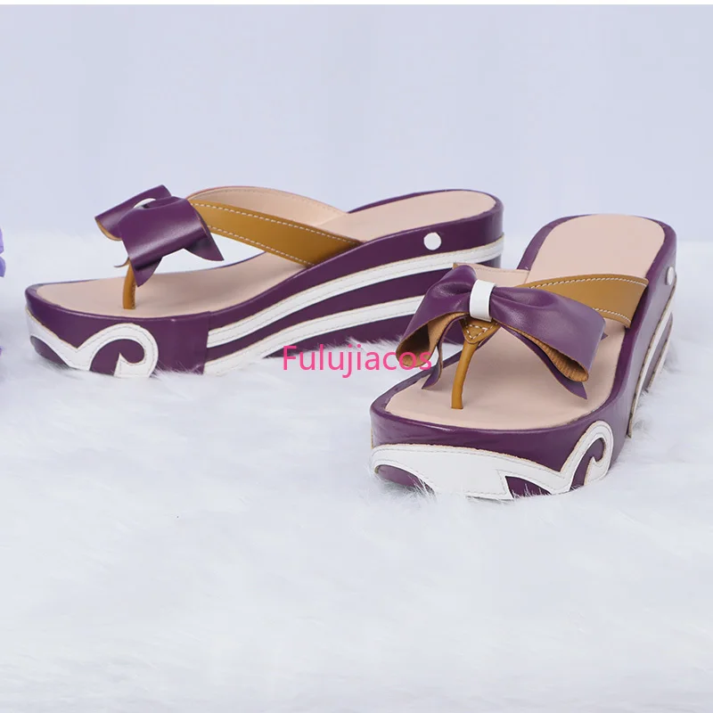 Fulujiacos genshin impacto sangonomiya kokomi cosplay sapatos anime estilo chinês dia das bruxas para homem jogo