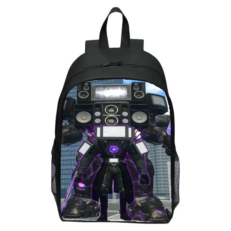 Printed Skibidi Toilet children's backpack Titan TV person elementary school backpack men's and women's backpack