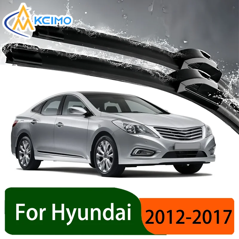 

Бесшумный черный комплект щеток переднего стеклоочистителя для Hyundai Grandeur HG 2012–2017 2013, аксессуары для стеклоочистителей лобового стекла