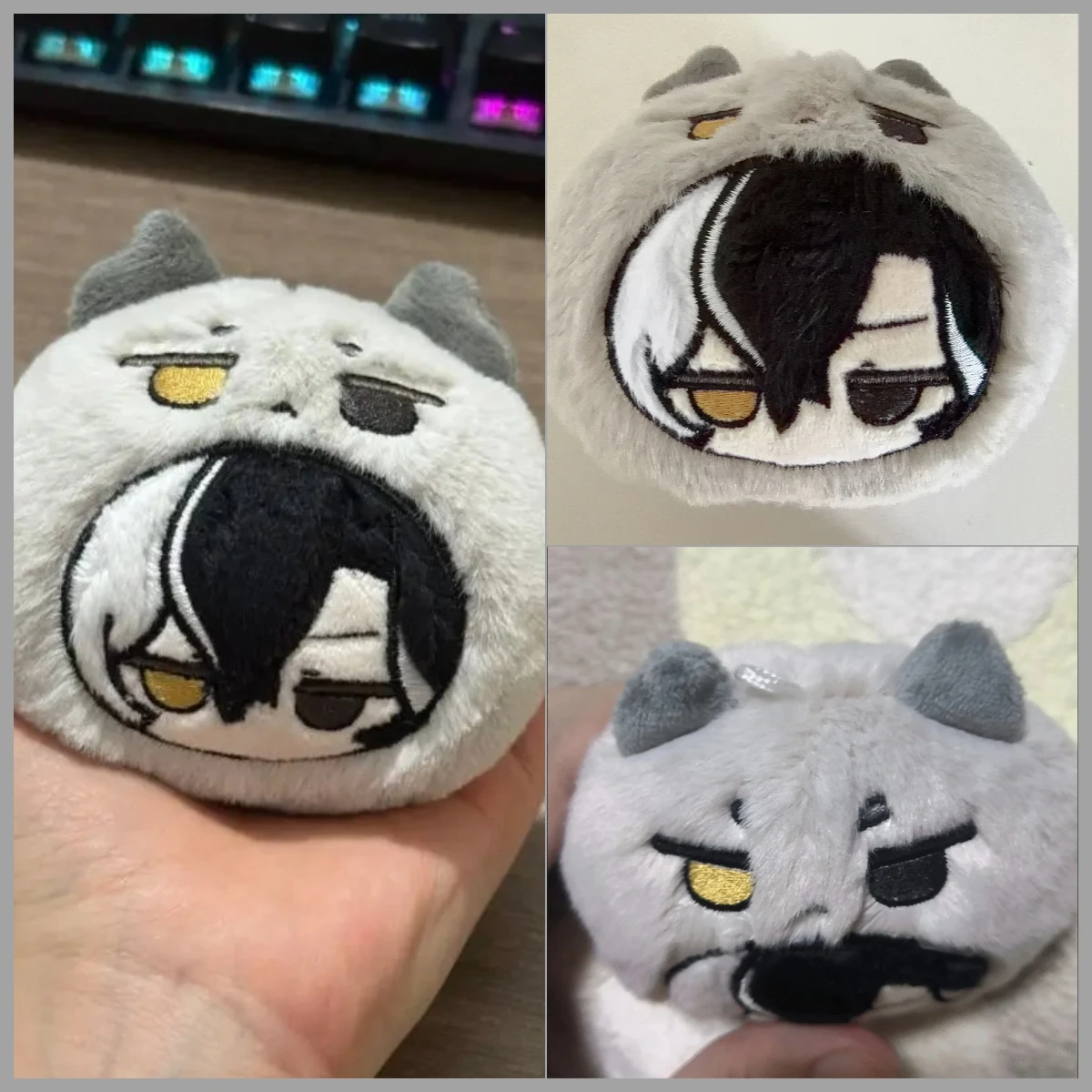 Game Arknights Wang Cosplay Anime Cartoon figure 10CM Key chain pendant backpack Accessories ornament Halloween Gift