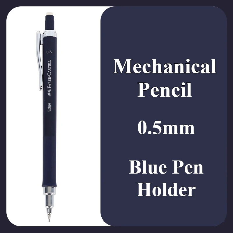 FABER-CASTELL Vulpotlood 0,5 m Automatisch tekenpotlood met zachte grip Zelfklevende schoolbenodigdheden voor studenten Schrijven