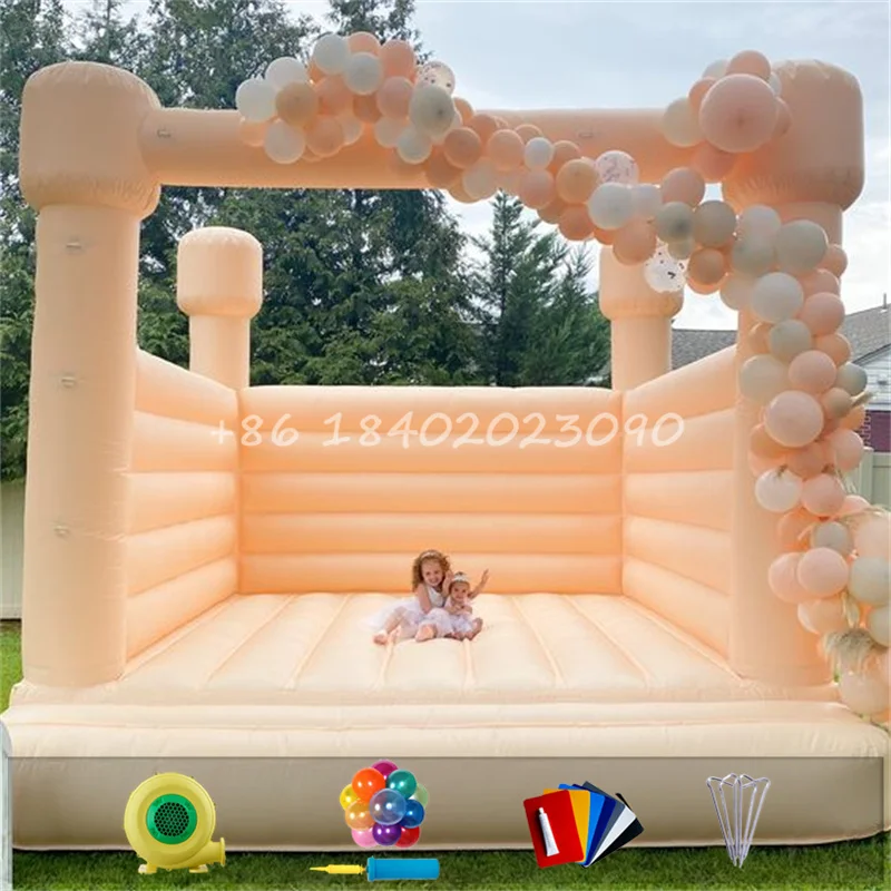 

Надувной батут коммерческого класса из 100% ПВХ, розовый, для детей