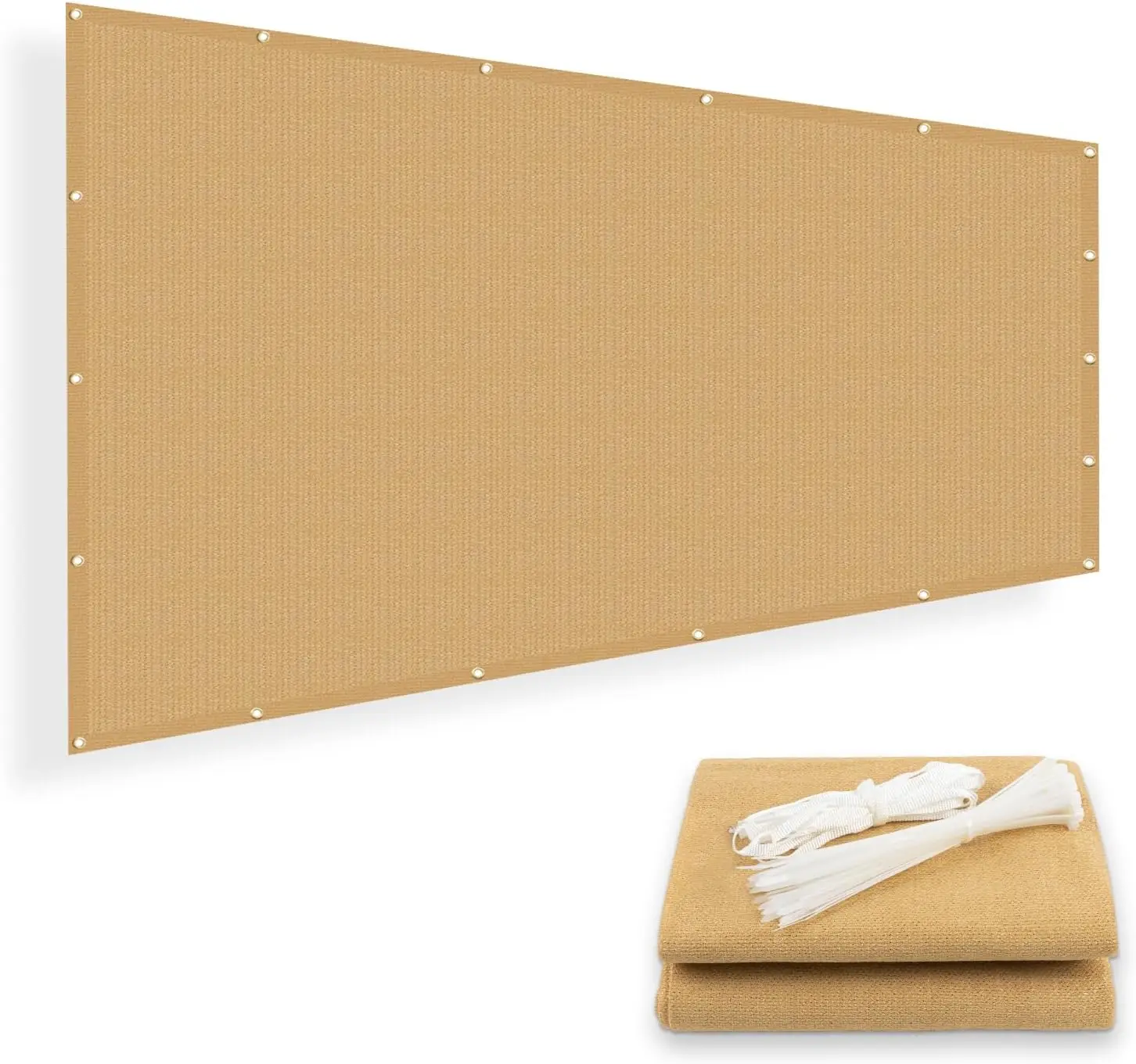 

Ткань для затенения с люверсами в размерах 4/6/8/10/12 футов для пергол, садов и защиты от песка