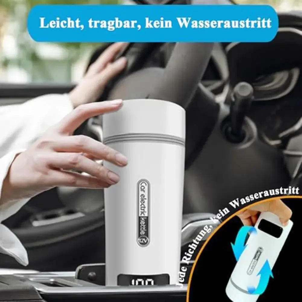 

Portable Electric Cup for Cars 12V Mini Kettle Lightweight Design Adjustable Temperature Settings Convenient Use