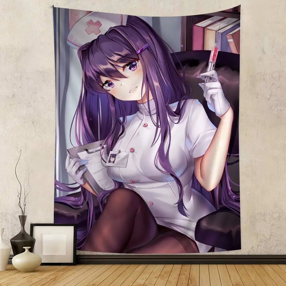 디도키도키 문학클럽 보헤미안 태피스트리 타로 히피 벽걸이 러그 기숙사 일본식 태피스트리