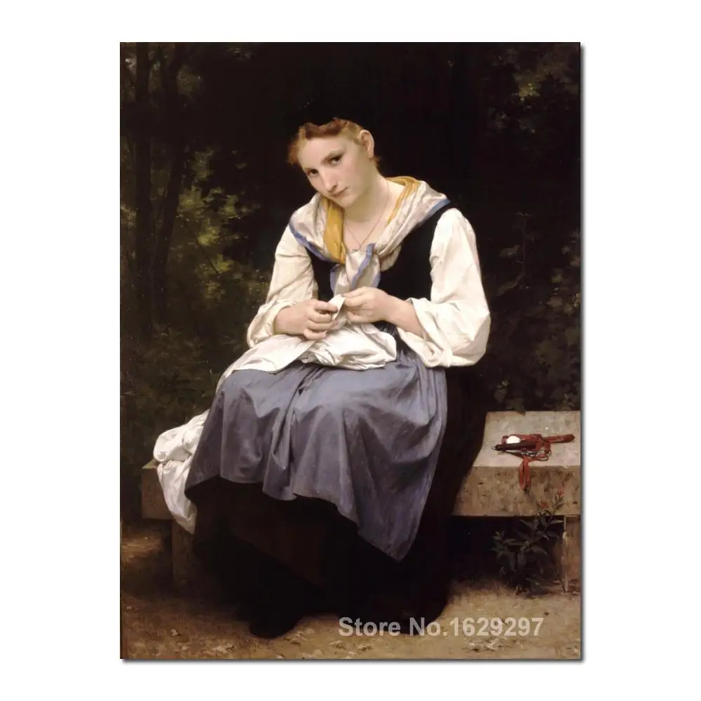 

Young Worker by William Adolphe Bouguereau paintings For sale Home Decor Hand painted High quality