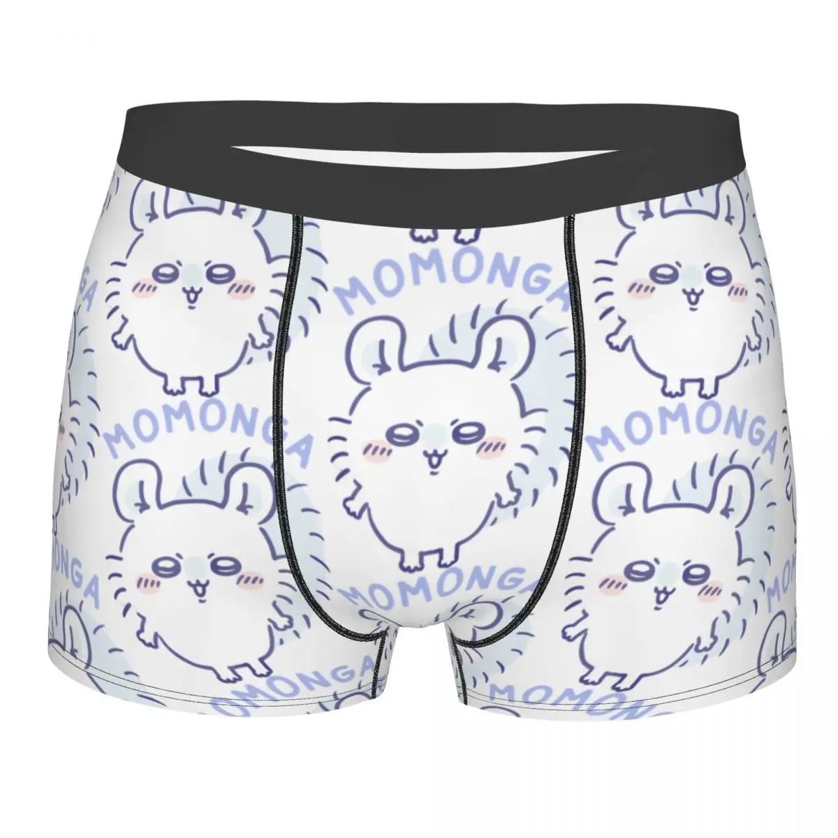 

Men Chiikawa Japan Cute Momonga Long Underwear Novelty Boxer Shorts Panties Male Soft Underpants Plus Size