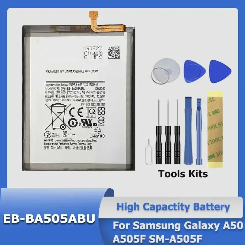 XDOU-Batería de EB-BA505ABU para Samsung Galaxy A50, A505F, SM-A505F, herramienta de acompañamiento