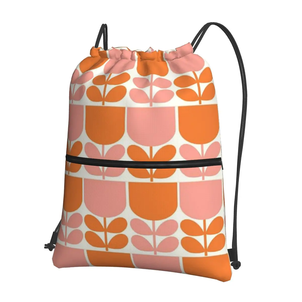 Spring Bloom Orla Kiely Backpacks Multi-function Drawstring Bundle Pocket Sports Bag Book Bags for Travel Students