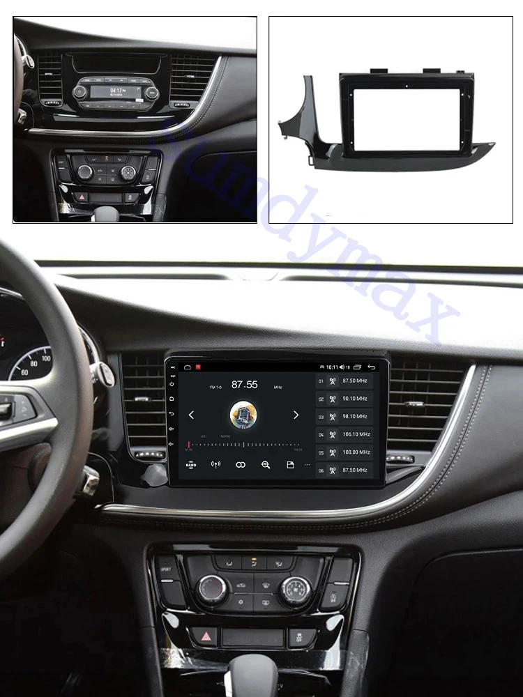 9 inch Car DVD Radio Fascia for Opel Mokka Vauxhall 2016-2018 Stereo Dashboard Surrounded Panel Fitting Frame