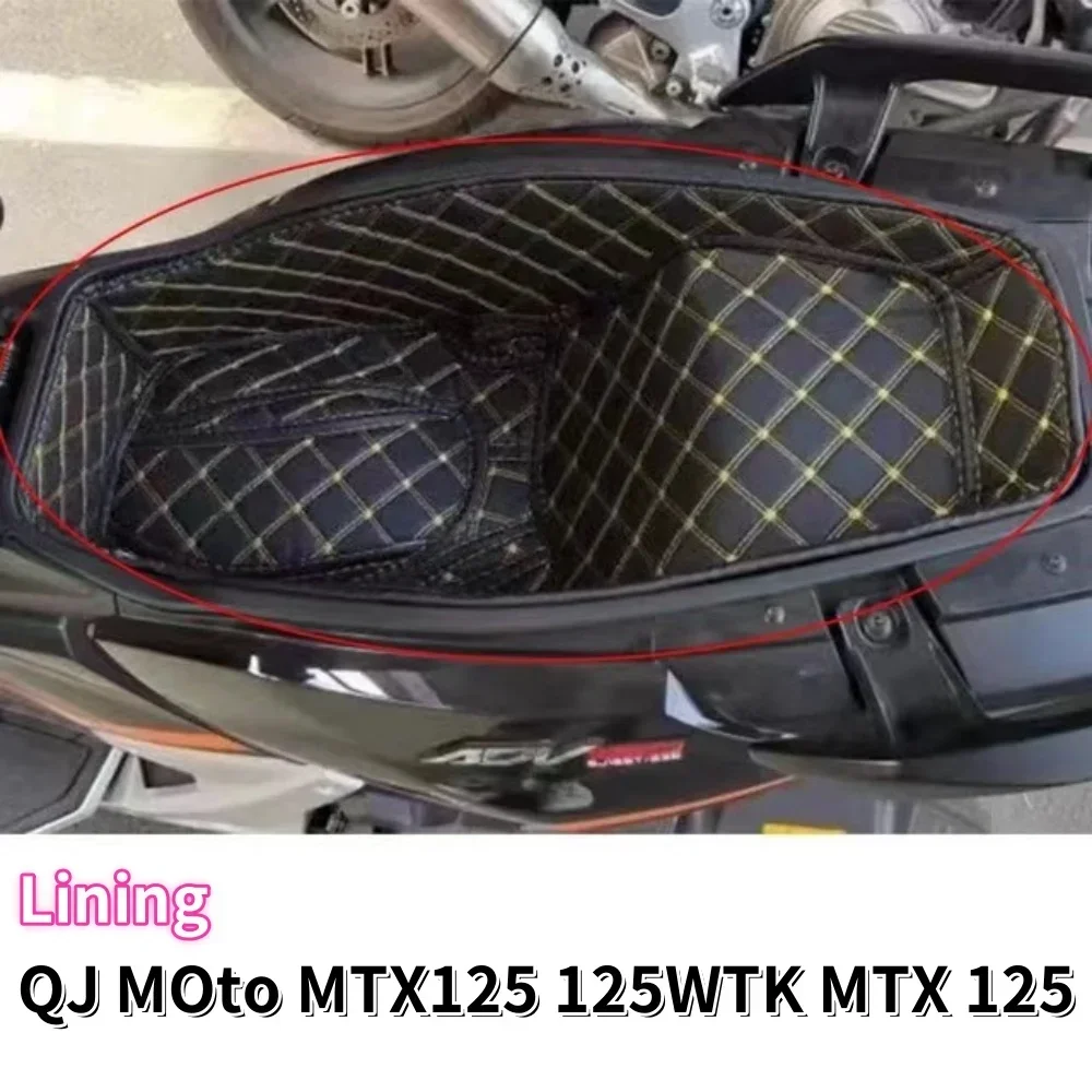 For Qj Motor Mtx 125 125 Mtx Mtx 125 Motorcycle Accessories Storage Box Lined Luggage Cover Seat Bucket Pad Guard