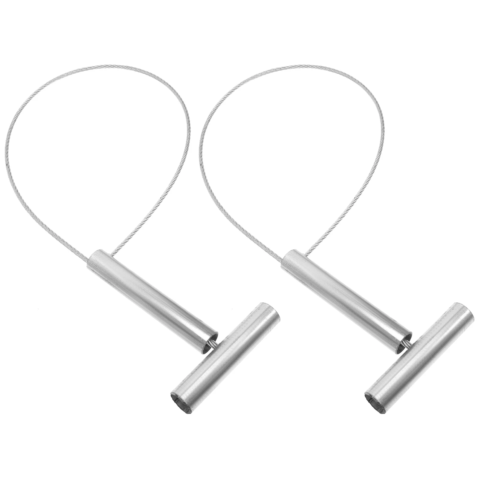 

2 pcs Pig Durable Steel Wire Catcher Farm Livestock Holder Tool for Sampling Treatment Diagnosis Equipment Accessories