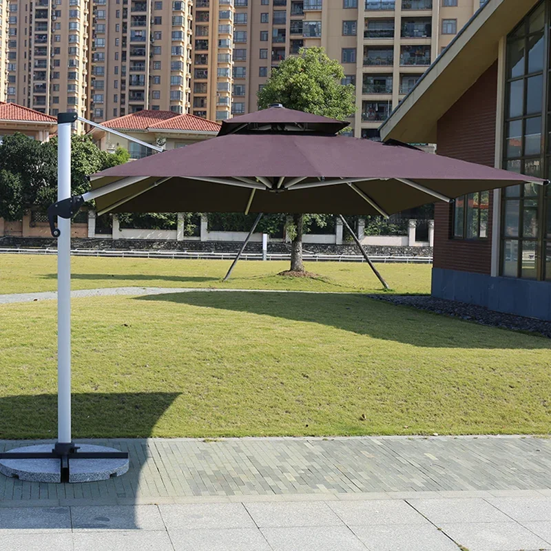 

Outdoor sunshade umbrella Roman 3.5m large sun terrace garden set