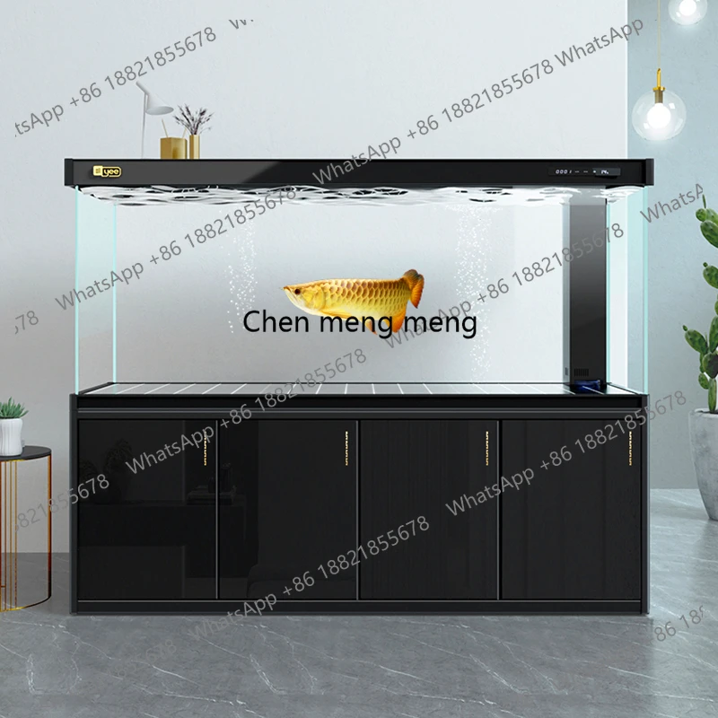 

Large Fish Tanks Ecology Aquarium Decoration New Style Customizable Luxury Aquarium Accent Simplicity Furniture