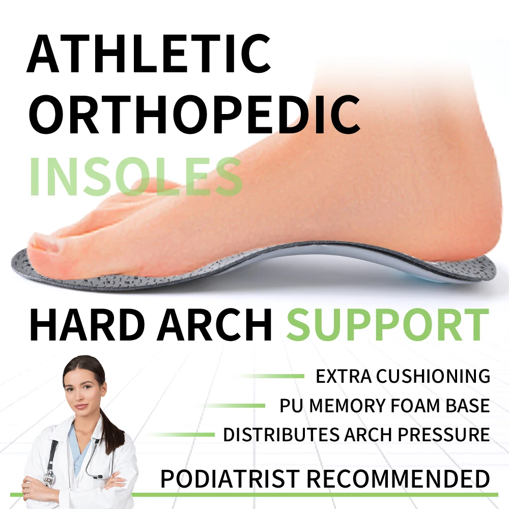 1/3Pairs Arch Support Insoles Artificial Leather Orthopedic Shoes Sole Breathable And Wear-resistant Insoles Suitable Flat Feet