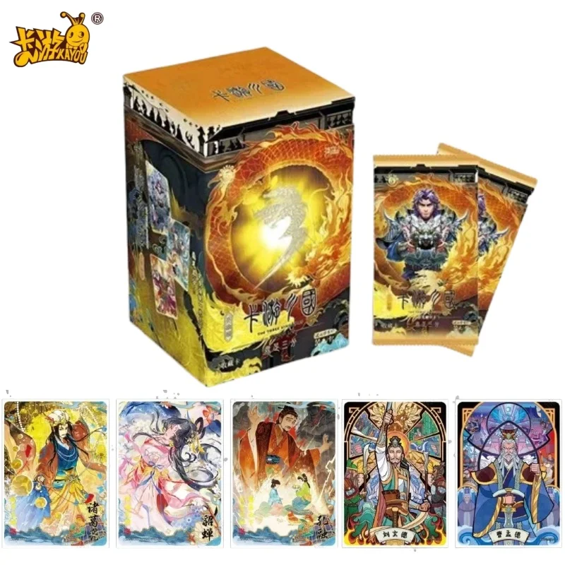 

Hot Collection Card Kayou Three Kingdoms Heroes Shine Bright Card Ode To Heroes The Tripartite Balance of Power Rare Toys Gifts