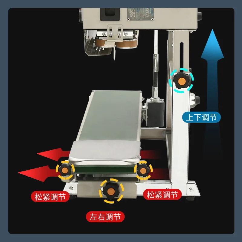 FR-880LW Automatic Continuous Sealing Machine Paint Counting Biscuits Peanut Flour Aluminum Kraft Paper Bag Heat Sealing