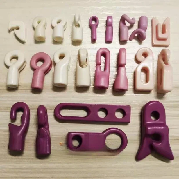 50pcs Alumina Zirconia ceramic eyelet yarn guide wire textile machine accessories single hook textile industry parts