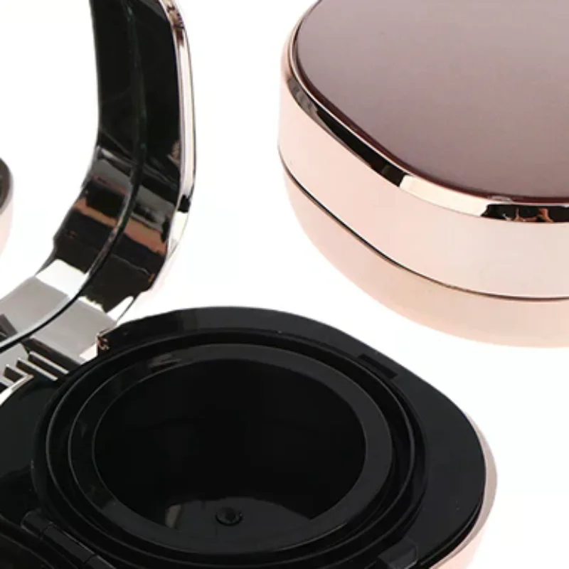 Moda almofada de ar fundação caixa diy mini bonito vazio puff caixa espelho portátil para bb creme cosméticos maquiagem caso recipiente