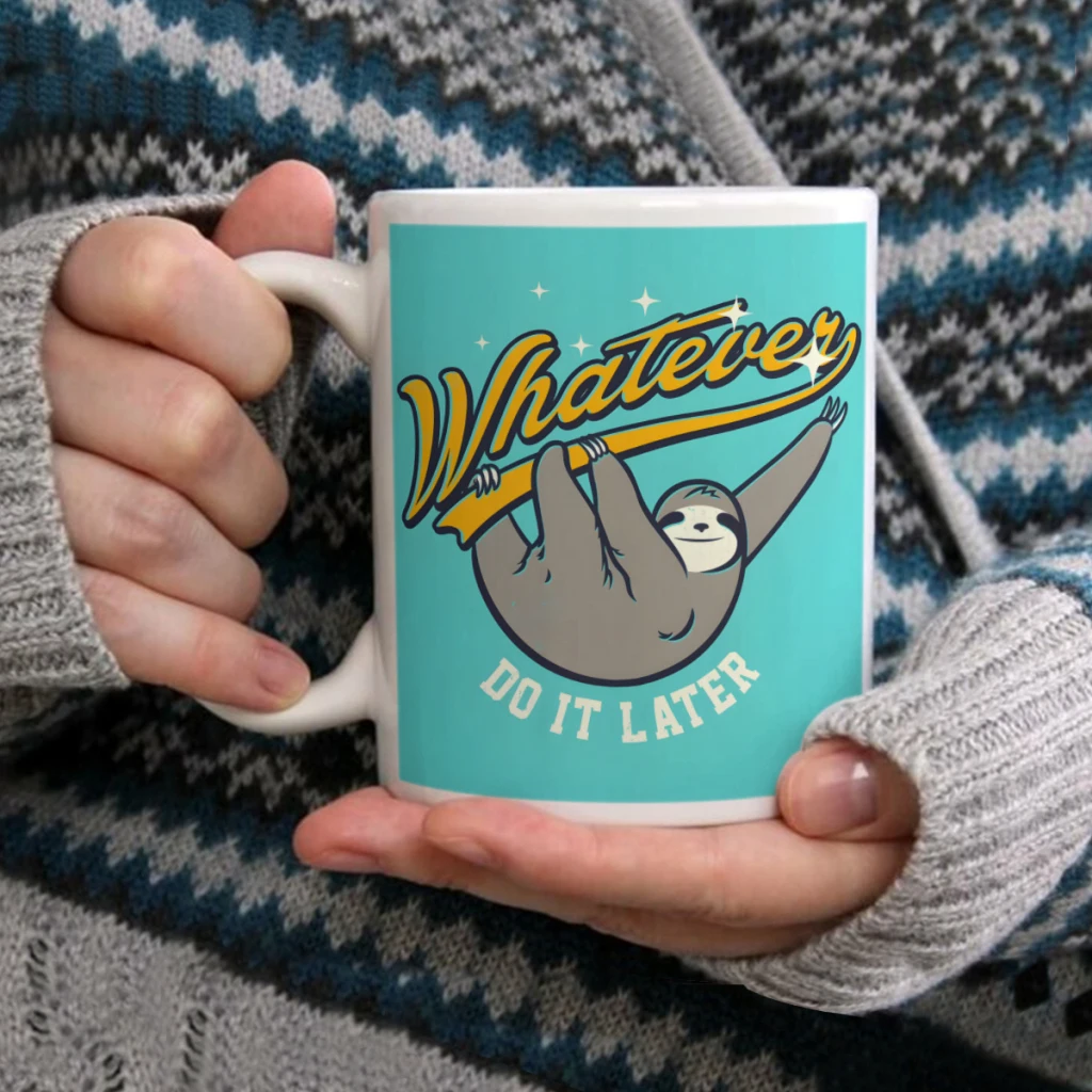 

WhateverCoffee Mug Tea Cup 11oz Coffee Cup Funny Birthday Ceramic Mug Personalized Cup