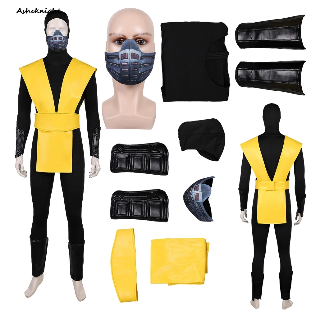 

Комбинезон для косплея Mortal Kombat 2, одежда для мужчин, вечерние маскировочные костюмы для ролевых игр, карнавальные наряды, костюмы
