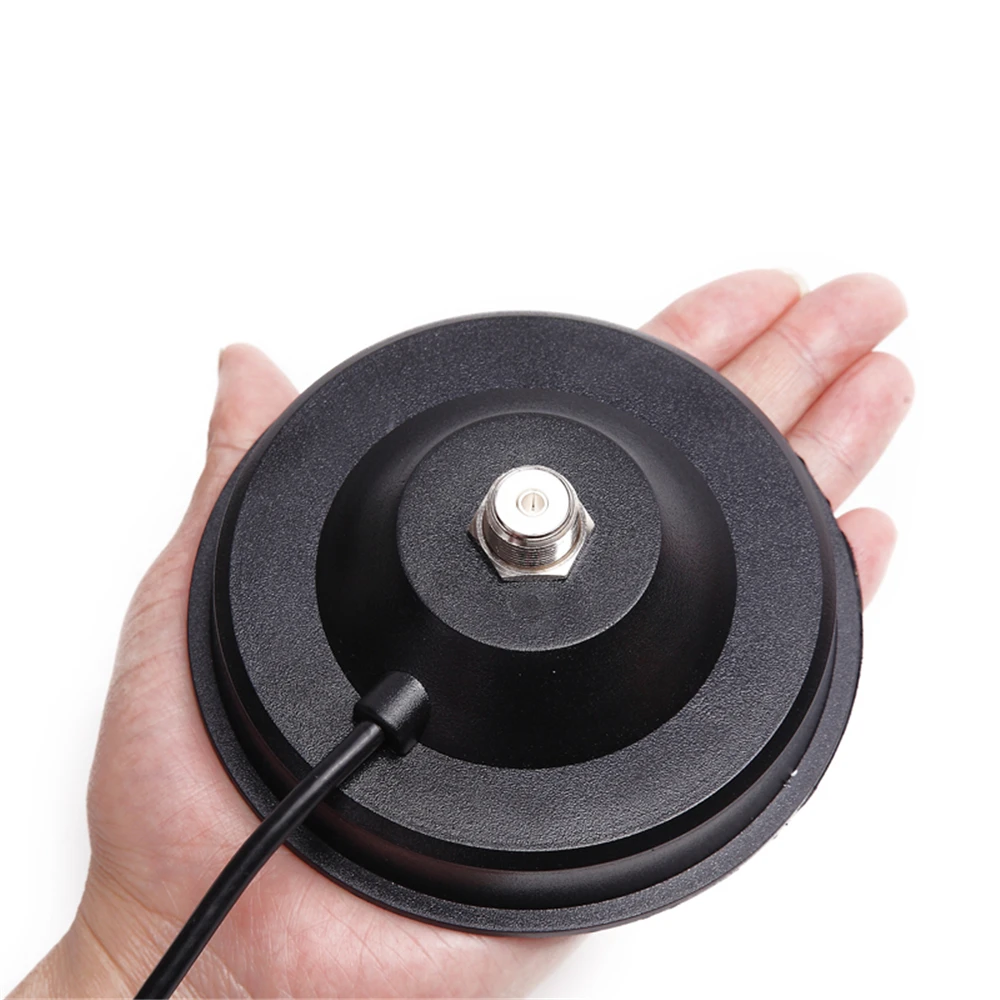 Big Magnetic Mount Base 12CM With 5M Extension Coaxial Cable For Baofeng TYT QYT KT-7900D Baojie BJ-218 Mobile Radio Antenna