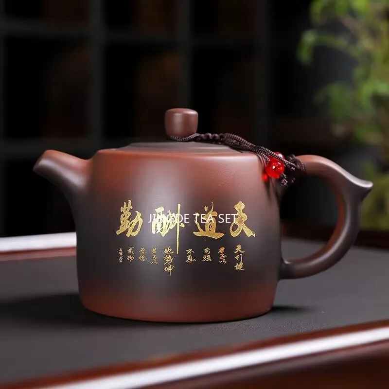 Chinese Yixing Purple Clay Teapot Ball Hole Filter Xishi Kettle Dahongpao Zisha Teaware Custom Beauty Tea Set Accessories